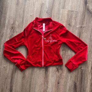 Baby Phat Red Velour Zip Up
